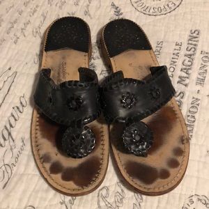 Gently worn black Jack Rodgers